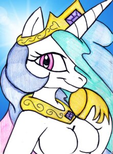 Rating: Questionable Score: 0 Tags: anthro anthrofied breasts crown e621 equid equine female friendship_is_magic fur hair hasbro headgear hi_res hooves horn mammal mhedgehog21 multicolored_hair my_little_pony mythological_creature mythological_equine mythology naturally_censored pink_eyes princess princess_celestia_(mlp) profile royalty smile solo unicorn white_body white_fur User: bunchy7s