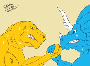 Rating: Safe Score: 0 Tags: 2013 arm_wrestling biceps blue_eyes bodily_fluids bone_frill ceratopsian ceratopsid chasmosaurine claws clenched_teeth dinosaur duo e621 extreme_dinosaurs fangs frill_(anatomy) grey_eyes hi_res horn male marginocephalian maxime-jeanne muscular ornithischian pecs prehistoric_species reptile saurischian scalie spike_(extreme_dinosaurs) sweat t-bone_(extreme_dinosaurs) teeth theropod triceratops tyrannosaurid tyrannosauroid tyrannosaurus tyrannosaurus_rex vein User: bunchy7s Rating: Safe Score: 0 Tags: 2013 arm_wrestling biceps blue_eyes bodily_fluids bone_frill ceratopsian ceratopsid chasmosaurine claws clenched_teeth dinosaur duo e621 extreme_dinosaurs fangs frill_(anatomy) grey_eyes hi_res horn male marginocephalian maxime-jeanne muscular ornithischian pecs prehistoric_species reptile saurischian scalie spike_(extreme_dinosaurs) sweat t-bone_(extreme_dinosaurs) teeth theropod triceratops tyrannosaurid tyrannosauroid tyrannosaurus tyrannosaurus_rex vein User: bunchy7s