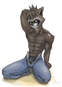 Rating: Questionable Score: 0 Tags: 2009 aiden_harris anthro blue_eyes bottomwear boxers_(clothing) bulge closet_coon clothed clothing denim denim_bottomwear denim_clothing e621 jeans jerome_jacinto male mammal muscular muscular_anthro muscular_male nipples pants pose procyonid raccoon smile solo topless underwear User: bunchy7s
