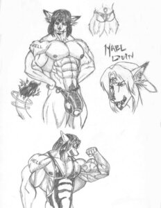 Rating: Questionable Score: 0 Tags: abs anthro canid canine clothing e621 icewolf male mammal monochrome multiple_poses muscular muscular_anthro muscular_male pinup pose simple_background solo tail thong underwear white_background User: bunchy7s