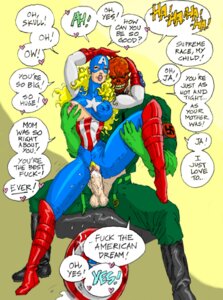 Rating: Explicit Score: 0 Tags: 1boy 1girls american_dream american_flag american_flag_bodysuit big_breasts big_penis blonde_hair breast_grab breasts captain_america_(series) dialogue english_text erection female female_pubic_hair hair_on_head ksennin large_breasts large_penis long_hair male marvel marvel_comics mc2 moaning nipples penetration penis pubic_hair pussy red_skull rule34 sex shannon_carter speech_bubble straight swastika text vaginal_penetration User: bunchy7s