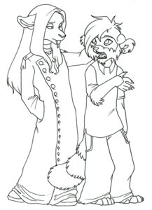 Rating: Safe Score: 0 Tags: anthro black_and_white charles_ramirez cigarette clothed clothing coat duo e621 ear_piercing glamfur hair intimidation line_art long_coat long_hair male mammal marium monochrome piercing procyonid raccoon short_hair smoking tail topwear zeriara User: bunchy7s