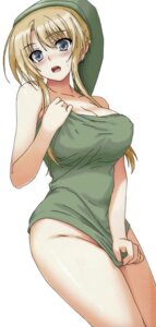 Rating: Questionable Score: 0 Tags: beige_skin blonde_hair blush breasts cleavage clothes color ear_piercing female female_only grey_eyes hair huge_breasts hylian link long_hair looking_at_viewer nopan open_eyes open_mouth piercing pointy_ears rule34 rule_63 solo standing the_legend_of_zelda unbarred-sin white_background User: bunchy7s