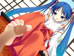 Rating: Explicit Score: 0 Tags: barefoot blue_eyes blue_hair censored dutch_angle feet female footjob hair male penis rule34 straight User: bunchy7s