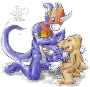 Rating: Explicit Score: 0 Tags: agumon anal anal_penetration anthro balls bandai_namco blue_body blue_skin bodily_fluids cum cum_in_ass cum_in_mouth cum_inside digimon digimon_(species) dominant double_penetration e621 erection eyes_closed fellatio flamedramon forced genital_fluids genitals gree group group_sex interspecies larger_dom larger_male level_difference male male/male male_penetrated male_penetrating male_penetrating_male oral oral_penetration penetration penile penis scalie sex size_difference smaller_male spitroast tail threesome trio veemon yellow_body yellow_skin User: bunchy7s