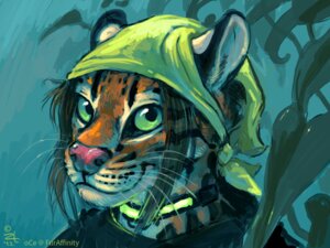 Rating: Safe Score: 0 Tags: 2012 4:3 anthro bust_portrait clothing e621 felid feline female green_eyes hair kerchief leopardus looking_at_viewer mammal oce ocelot portrait short_hair smile solo whiskers User: bunchy7s
