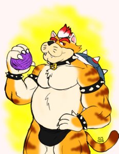 Rating: Questionable Score: 0 Tags: anthro ball_of_yarn bulge caseyljones clothing collar domestic_cat e621 felid feline felis hair koopa looking_at_viewer male mammal mario_bros meowser musclegut muscular muscular_anthro muscular_male nintendo overweight overweight_anthro overweight_male scalie shell simple_background slightly_chubby solo spikes super_mario_3d_world teeth underwear whiskers yarn User: bunchy7s