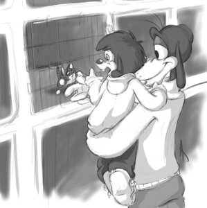 Rating: Safe Score: 0 Tags: adoption ambiguous_gender anthro bars bottomwear cage canid canine canis carrying_another child clothed clothing denim denim_bottomwear denim_clothing disney domestic_cat domestic_dog domestic_pet e621 father_(lore) father_and_child_(lore) father_and_son_(lore) felid feline felis feral footwear fully_clothed furries_with_pets good_parenting goof_troop goofy_(disney) group happy hi_res hoodie jeans littletiger488 love male mammal max_goof monochrome pants parent_(lore) parent_and_child_(lore) parent_and_son_(lore) playful pound prisoner shoes smile son_(lore) sweater topwear waffles_(disney) young young_ambiguous young_anthro young_feral young_male User: bunchy7s