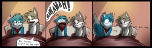 Rating: Questionable Score: 0 Tags: after_rape after_sex anthro bed canid canine comic david_cluxton dialogue digital_media_(artwork) domestic_cat duo e621 english_text eye_contact felid feline felis forced fox fur furniture grin humor laugh linni-fight looking_at_another male male/male mammal o_o on_bed rape_face shaded smile speech_bubble tail text under_covers User: bunchy7s