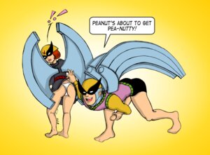 Rating: Explicit Score: 0 Tags: birdboy_(character) birdgirl_(character) birdman_(series) clothed_masturbation clothing female fpa harvey_birdman_attorney_at_law judy_ken_sebben male masturbation panties peanut_(harvey_birdman) rule34 User: bunchy7s