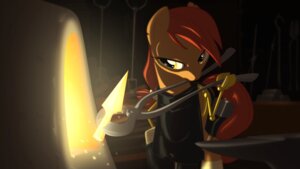 Rating: Safe Score: 0 Tags: 16:9 anvil apron armor blacksmith clothing e621 equid equine female feral furnace_(forge) goatanimedatingsim hair hasbro hi_res horse iron machine mammal mechanical_arm mouth_hold my_little_pony pincers pony red_hair saddle_bag solo steel widescreen working yellow_eyes User: bunchy7s