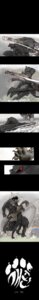Rating: Safe Score: 0 Tags: absurd_res anthro blue_eyes canid canine canis claws clothing coat comic domestic_dog duo e621 felid fight footprint hi_res humanoid_pointy_ears korean korean_text leopard long_image male mammal pantherine pawpads pawprint paws pointy_ears rainbow red_eyes snow_leopard suit tail tall_image text topwear translated unknown_artist water User: bunchy7s