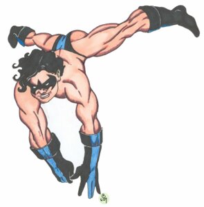 Rating: Questionable Score: 0 Tags: 1boy 2007 artist_signature batman_(series) black_hair boots christian_(artist) dc dc_comics dick_grayson gloves human male male_only male_thong muscles muscular muscular_male nightwing rule34 solo User: bunchy7s