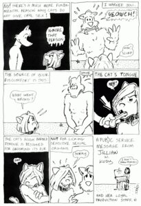 Rating: Explicit Score: 0 Tags: black_and_white breaking_the_fourth_wall canid canine canis comic directional_arrow domestic_cat domestic_dog duo_focus e621 english_text felid feline felis fellatio female group hi_res jillian_w_cody licking male male/female mammal meta monochrome nude open_mouth oral pain penile rant sex text tongue tongue_out User: bunchy7s