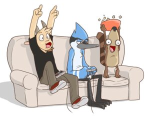 Rating: Safe Score: 0 Tags: 2_horns 2_toes 3_toes 5:4 angry anthro avian avian_feet beak bird black_nose blue_jay bovid bowl caprine cartoon_network cheering clothed clothing container controller corvid e621 eclipticafusion feet food furniture game_controller goat group half-closed_eyes horn jay_(bird) male male_anthro mammal mordecai_(regular_show) narrowed_eyes new_world_jay open_mouth oscine passerine popcorn procyonid raccoon regular_show rigby_(regular_show) shirt simple_background sitting sofa tail teeth thomas_(regular_show) toes topwear white_background User: bunchy7s