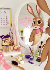 Rating: Questionable Score: 0 Tags: advertisement anthro applying_makeup blush brush cadbury cadbury_bunny candy chocolate dessert e621 emma_cook female food hairbrush lagomorph leporid lipstick lipstick_(object) looking_at_mirror looking_at_object makeup mammal mascot mirror nude personal_grooming powder_brush rabbit reflection solo User: bunchy7s