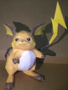 Rating: Safe Score: 0 Tags: absurd_res ambiguous_gender black_eyes e621 generation_1_pokemon grandfathered_content hi_res jewzeepapercraft mammal nintendo orange_body papercraft pokemon pokemon_(species) raichu rodent solo tail User: bunchy7s