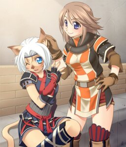 Rating: Safe Score: 0 Tags: animal_humanoid blue_eyes cat_humanoid clothing detailed_background digital_media_(artwork) duo e621 felid felid_humanoid feline feline_humanoid female final_fantasy final_fantasy_xi gloves handwear human humanoid katy_(artist) mammal mammal_humanoid mithra portrait square_enix tail three-quarter_portrait User: bunchy7s