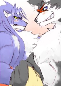 Rating: Questionable Score: 0 Tags: bara31042525_(pixiv) biceps big_muscles black_body black_fur blue_body blue_eyes blue_fur blush canid canine canis countershading duga_(shining) duo e621 facial_markings fur grin head_markings looking_at_viewer male mammal markings muscular muscular_male rouen_(shining) scar sega shining_(sega) shining_force shining_force_exa shining_wind smile sourou_cerulean_wolf white_body white_fur wolf yellow_eyes User: bunchy7s