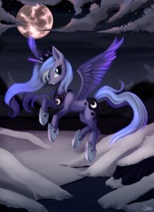 Rating: Safe Score: 0 Tags: blue_body blue_feathers blue_hair cloud cutie_mark e621 equid equine feathered_wings feathers female feral flying friendship_is_magic hair hasbro hi_res horn long_hair looking_at_viewer mammal moon my_little_pony mythological_creature mythological_equine mythology night outside ponykillerx princess_luna_(mlp) quadruped sky solo star starry_sky tail winged_unicorn wings User: bunchy7s