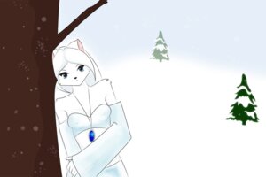 Rating: Questionable Score: 0 Tags: 3:2 anthro blue_eyes canid canine e621 female fox hair looking_at_viewer mammal nipple_outline outside regalweasel snow solo source_request white_hair User: bunchy7s
