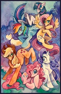 Rating: Safe Score: 0 Tags: 2011 applejack_(mlp) blonde_hair blue_body blue_border blue_eyes blue_feathers blue_fur border clothing cutie_mark e621 earth_pony equid equine feathered_wings feathers female feral fluttershy_(mlp) friendship_is_magic fur green_eyes group hair hasbro hat headgear headwear horn horse iceandsnow long_hair mammal multicolored_hair my_little_pony mythological_creature mythological_equine mythology painting_(artwork) pegasus pink_body pink_eyes pink_fur pink_hair pinkie_pie_(mlp) pony purple_eyes purple_hair quadruped rainbow_dash_(mlp) rainbow_hair rarity_(mlp) short_hair simple_background tail toony traditional_media_(artwork) traditional_painting_(artwork) traditional_watercolor_(artwork) twilight_sparkle_(mlp) two_tone_hair unicorn watercolor_(artwork) wings yellow_body yellow_feathers User: bunchy7s