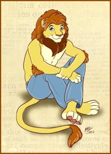 Rating: Safe Score: 0 Tags: 4_fingers 4_toes anthro barefoot biped blue_eyes border bottomwear brown_hair clothed clothing conditional_dnp crossed_legs denim denim_bottomwear denim_clothing digital_media_(artwork) e621 english_text feet felid fingers fur hair holding_arm jeans lion looking_at_viewer male mammal mane moodyferret pantherine pants sagemane shaded sitting smile solo tail tail_tuft text toes topless tuft yellow_body yellow_fur User: bunchy7s Rating: Safe Score: 0 Tags: 4_fingers 4_toes anthro barefoot biped blue_eyes border bottomwear brown_hair clothed clothing conditional_dnp crossed_legs denim denim_bottomwear denim_clothing digital_media_(artwork) e621 english_text feet felid fingers fur hair holding_arm jeans lion looking_at_viewer male mammal mane moodyferret pantherine pants sagemane shaded sitting smile solo tail tail_tuft text toes topless tuft yellow_body yellow_fur User: bunchy7s