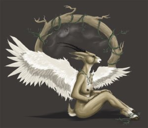 Rating: Questionable Score: 0 Tags: antelope anthro biped bovid breasts brown_theme casual_nudity digital_media_(artwork) e621 feathered_wings feathers female full-length_portrait gazelle hooves horn jeddibub mammal nipples nude plant portrait side_view sitting solo vines wings User: bunchy7s Rating: Questionable Score: 0 Tags: antelope anthro biped bovid breasts brown_theme casual_nudity digital_media_(artwork) e621 feathered_wings feathers female full-length_portrait gazelle hooves horn jeddibub mammal nipples nude plant portrait side_view sitting solo vines wings User: bunchy7s