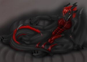 Rating: Explicit Score: 0 Tags: 5_fingers anthro balls barefoot biped black_body black_skin claws dragon e621 erection feet fingers front_view genitals hair horn looking_at_viewer male membrane_(anatomy) membranous_wings muscular muscular_anthro muscular_male mythological_creature mythological_scalie mythology nude penis red_body red_eyes red_hair red_penis red_skin scalie scar shikoyote short_hair sitting solo tail teeth wings User: bunchy7s