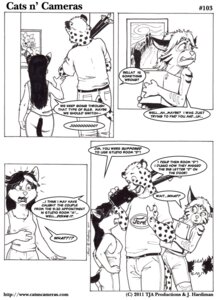 Rating: Safe Score: 0 Tags: 2011 anthro awkward bella_tyler_moore black_and_white bottomwear breasts cats_n'_cameras cheetah clothed clothing comic dialogue domestic_cat e621 english_text felid feline felis female fully_clothed furgonomic_bottomwear furgonomics group james_di_benedetto james_m_hardiman josephine_rodgers male mammal marker_(artwork) misunderstanding mixed_media monochrome pen_(artwork) shirt tail tail_button_bottoms tail_clothing tank_top text the_scream topwear traditional_media_(artwork) url User: bunchy7s