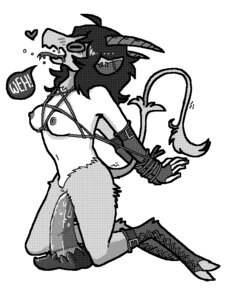 Rating: Explicit Score: 0 Tags: anthro bdsm black_and_white bodily_fluids bondage bound breasts demon dialogue dildo e621 english_text exclamation_point female forked_tongue genital_fluids genitals greyscale heart_symbol long_tongue monochrome nikubou nipples nude open_mouth sex_toy solo submissive submissive_female text tongue tongue_out vaginal_fluids vulva User: bunchy7s