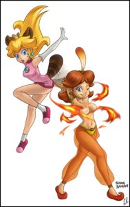 Rating: Questionable Score: 0 Tags: 2girls alternate_costume alternate_form animal_ears arabian_clothes ayvuir_blue belly_dancer blonde_hair blue_eyes breasts crown dress earrings elbow_gloves feathers female female_only fire fire_flower flower gem harem_outfit human mario_(series) multiple_females naughty_face nintendo nipples no_bra pink_dress princess princess_daisy princess_peach raccoon_ears raccoon_girl raccoon_peach raccoon_tail rule34 shax_(artist) shaxbert straight_hair super_mario_bros. super_mario_bros._3 wink User: bunchy7s