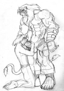 Rating: Explicit Score: 0 Tags: 5_fingers 5_toes abs anthro armor balls barefoot belt biceps big_penis black_and_white bottomwear claws clothed clothing da2p digital_drawing_(artwork) digital_media_(artwork) duo e621 erection eyes_closed feet felid fellatio fingerless_gloves fingers footwear fur galen galen_dhaelos genitals gloves hair handwear hi_res holding_another's_penis holding_penis kneeling larger_male lion male male/male male_penetrated male_penetrating male_penetrating_male mammal mane monochrome muscular nipples open_bottomwear open_clothing open_pants oral oral_penetration pantherine pants pants_only pecs penetration penile penis penis_grab plantigrade sex shumir simple_background size_difference sketch smaller_male socks soles standing stirrup_socks tail tail_tuft thick_penis toe_claws toes topless tuft whiskers white_background User: bunchy7s