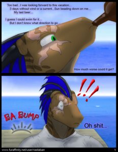 Rating: Safe Score: 0 Tags: anthro clothed clothing comic day dialogue dragon e621 english_text frill_(anatomy) head_crest head_frill hi_res horn male membrane_(anatomy) membranous_frill mythological_creature mythological_scalie mythology outside rastaban_coal rastaban_coal_(character) reptile scalie sea solo text url water wingless_dragon User: bunchy7s Rating: Safe Score: 0 Tags: anthro clothed clothing comic day dialogue dragon e621 english_text frill_(anatomy) head_crest head_frill hi_res horn male membrane_(anatomy) membranous_frill mythological_creature mythological_scalie mythology outside rastaban_coal rastaban_coal_(character) reptile scalie sea solo text url water wingless_dragon User: bunchy7s