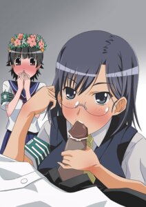 Rating: Explicit Score: 0 Tags: 2girls adjusting_hair black_eyes black_hair blush brown_eyes censored dark-skinned_male dark_penis dark_skin fellatio female flower glasses hair_flower hair_ornament holding_hair holding_own_hair interracial konori_mii male multiple_females multiple_girls necktie oral paopa_ship penis pointless_censoring pov rule34 school_uniform serafuku short_hair straight teenage_female teenager to_aru_kagaku_no_railgun to_aru_majutsu_no_index uiharu_kazari watching User: bunchy7s