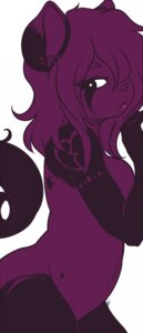 Rating: Questionable Score: 0 Tags: 2010 alternative_fashion anthro arm_markings cyn. digital_media_(artwork) e621 ear_piercing emo eyeliner facial_markings female fur hair hair_over_eye head_markings lipstick looking_at_viewer makeup mammal markings monochrome nude one_eye_obstructed piercing purple_body purple_fur scene_haircut simple_background solo tail white_background User: bunchy7s