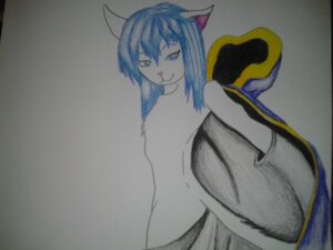 Rating: Questionable Score: 0 Tags: 4:3 anima_scura anthro arched_back blue_eyes blue_hair clothed clothing e621 femboy fur hair hood keeu looking_at_viewer looking_back male partially_clothed pose rear_view robe smile solo User: bunchy7s