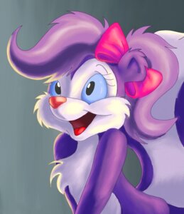 Rating: Safe Score: 0 Tags: 2009 accessory anthro blue_sclera bow_(feature) bow_accessory bow_ribbon cheek_tuft chest_tuft countershading e621 eyebrows eyelashes facial_tuft female fifi_la_fume fluffy fluffy_tail fur hair_accessory hair_bow hair_ribbon happy mammal markings mephitid pink_bow red_nose ribbons simple_background skunk solo striped_markings striped_skunk striped_tail stripes tail tail_markings tiny_toon_adventures toony tuft warner_brothers zombiecat User: bunchy7s