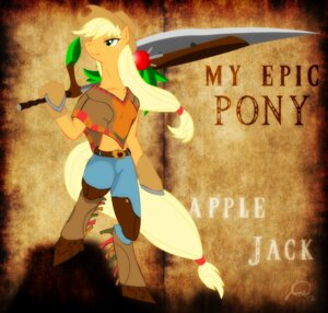 Rating: Safe Score: 0 Tags: anthro anthrofied applejack_(mlp) blonde_hair boots breasts clothing cowboy_hat e621 earth_pony english_text equid equine female footwear freckles friendship_is_magic hair hasbro hat headgear headwear holding_melee_weapon holding_object holding_sword holding_weapon horse mammal melee_weapon my_epic_pony my_little_pony navel pony ryuukiba shoes simple_background solo sword tail text toony weapon User: bunchy7s