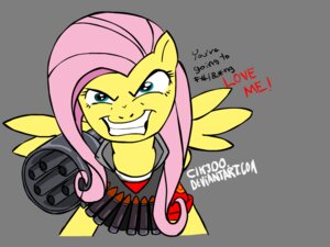 Rating: Safe Score: 0 Tags: 2011 4:3 alpha_channel ammunition angry bullet_belt clk300 clothing crossover e621 english_text equid equine feathered_wings feathers female feral fluttershy_(mlp) friendship_is_magic gatling_gun grin gun hair hasbro heavy_(team_fortress_2) machine_gun mammal minigun my_little_pony mythological_creature mythological_equine mythology pegasus pink_hair ranged_weapon simple_background smile solo teal_eyes team_fortress_2 text transparent_background valve valve_corporation weapon wings yellow_body yellow_feathers zev User: bunchy7s