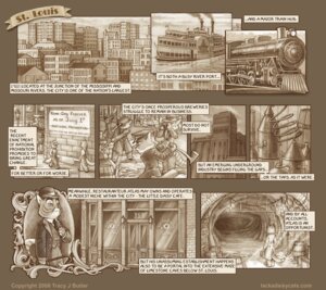 Rating: Safe Score: 0 Tags: 1920s_theme 2008 alcohol_still anthro art_deco atlas_may axe barrel boat bowler_hat brick brick_wall cave city cityscape clothing comic dialogue distillery domestic_cat e621 english_text felid feline felis female group hat headgear headwear industrial_architecture lackadaisy male mammal monochrome neo-classical_architecture photographer police police_badge police_hat police_officer police_uniform prohibition_era public_transportation rail rail_transit river sign st._louis_(city) steam_locomotive steamboat tail text tracy_j._butler uniform vehicle vintage_car wall_(structure) watercraft User: bunchy7s