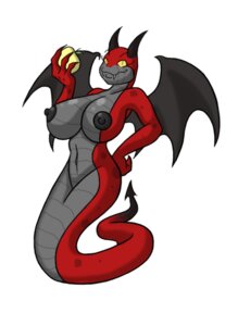 Rating: Questionable Score: 0 Tags: apple big_breasts breasts demon e621 eating female food fruit holding_food holding_object horn looking_at_viewer lordstevie membrane_(anatomy) membranous_wings navel nipples non-mammal_breasts non-mammal_nipples nude plant reptile samael_(lordstevie) scalie smile snake solo wings yellow_eyes User: bunchy7s