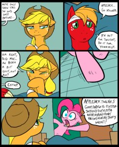 Rating: Safe Score: 0 Tags: 2012 applejack_(mlp) bandage bed big_macintosh_(mlp) blonde_hair blue_eyes bodily_fluids brother_(lore) brother_and_sister_(lore) clothed clothing comic cowboy_hat dialogue digital_media_(artwork) e621 earth_pony english_text equid equine female feral freckles friendship_is_magic fur furniture green_eyes group hair hasbro hat headgear headwear horse inside love male mammal mane metal_(artist) my_little_pony orange_body orange_fur pink_body pink_fur pink_hair pinkie_pie_(mlp) pony red_body red_fur sibling_(lore) sister_(lore) speech_bubble tears text the_feels User: bunchy7s