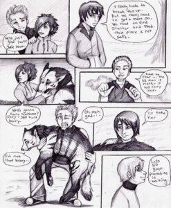 Rating: Safe Score: 0 Tags: canid canine canis clothed clothing comic coop_(wrng) dialogue digitigrade e621 english_text female feral greyscale group mammal monochrome natsume_(wrng) natsumewolf oz_(wrng) quadruped rikku tail text wolf wolf's_rain wolf's_rain_next_generation User: bunchy7s