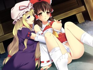 Rating: Explicit Score: 0 Tags: 2girls censored detached_sleeves female hat jpeg_artifacts kasugachou long_hair multiple_females multiple_girls nipple_tweak nipples pussy reimu_hakurei ribbon rule34 touhou yukari_yakumo yuri User: bunchy7s
