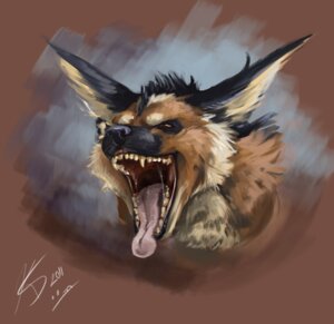 Rating: Safe Score: 0 Tags: 2011 aggressive bloodshot23 brown_background bust_portrait canid canine e621 feral male mammal open_mouth portrait simple_background solo zeba User: bunchy7s