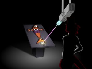 Rating: Safe Score: 0 Tags: 2009 4:3 aquatic bound bow_(feature) bow_tie clothing duo e621 fish furniture furx_(artist) furx_(character) hat headgear headwear imminent_death imminent_pain james_pond james_pond_(series) laser lying male on_back on_table parody restraining_table table wallpaper User: bunchy7s