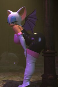Rating: Questionable Score: 0 Tags: 2013 2:3 3d_(artwork) anthro bat big_breasts big_butt blx24 bodysuit boots breasts butt clothing digital_media_(artwork) e621 female footwear hi_res looking_at_viewer mammal rouge_the_bat sega shoes skinsuit solo sonic_the_hedgehog_(series) tight_clothing wide_hips User: bunchy7s