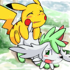 Rating: Explicit Score: 0 Tags: 1:1 all_fours ambiguous_gender ass_up blush bodily_fluids breath cum doggystyle duo e621 eyes_closed facial_markings feral feral_on_feral from_behind_position fur generation_1_pokemon generation_4_pokemon genital_fluids green_eyes head_markings interspecies kuridora legendary_pokemon looking_back low_res male male/ambiguous mammal markings nintendo panting pikachu pokemon pokemon_(species) rodent sex shaymin sky_forme_shaymin sweat tail yellow_body yellow_fur User: bunchy7s