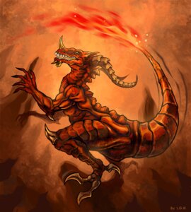 Rating: Safe Score: 0 Tags: 2010 5_fingers abstract_background alternate_form ambiguous_gender artist_name charmeleon claws digitigrade dragon e621 feral fingers fire flaming_tail full-length_portrait garvals generation_1_pokemon horn light lighting mythological_creature mythological_scalie mythology nintendo open_mouth pokemon pokemon_(species) portrait red_body red_ears red_scales scales scalie shaded side_view solo standing tail teeth text warm_colors yellow_claws yellow_eyes yellow_horn yellow_spikes User: bunchy7s